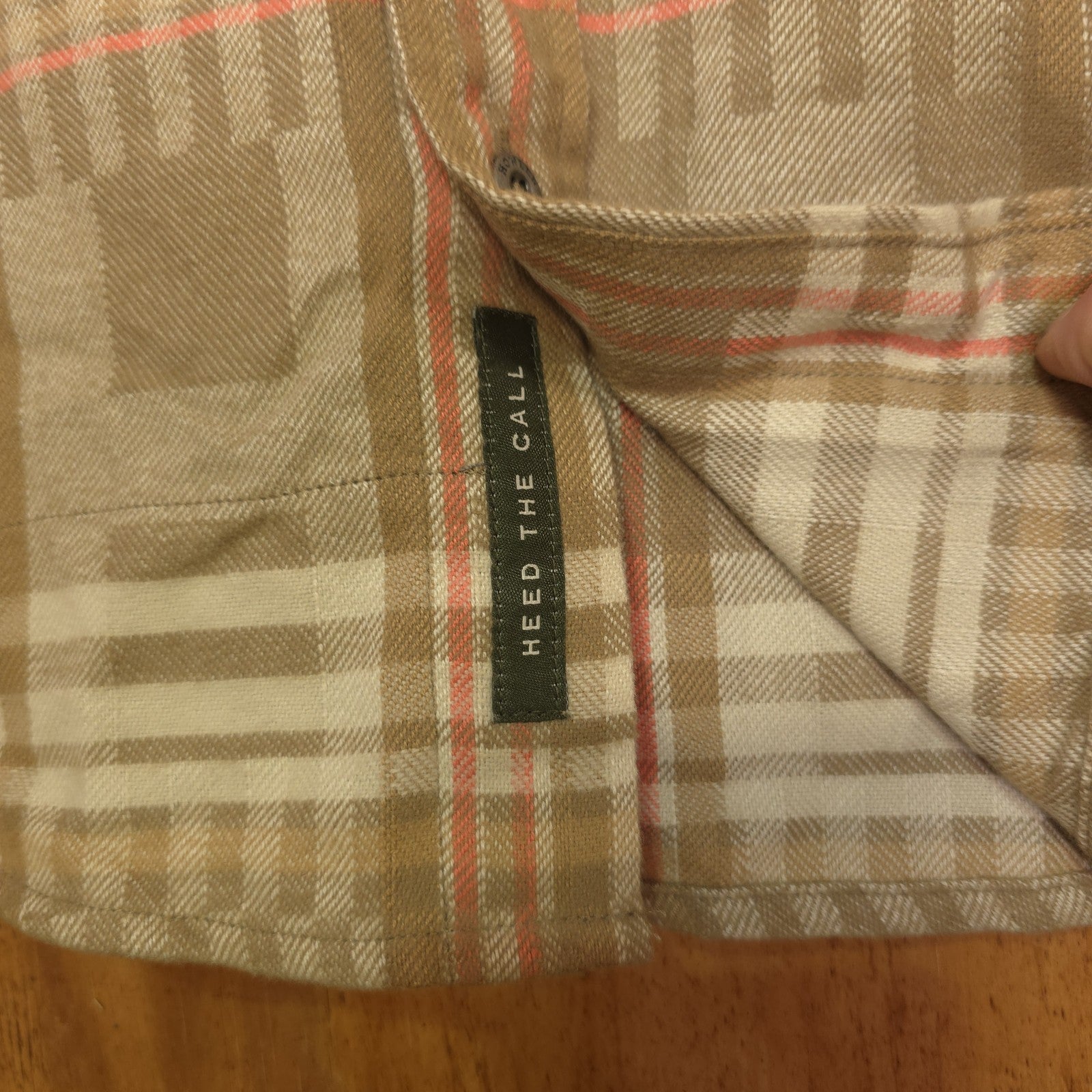 Howler Brothers Flannel Shirt Mens Medium Button Up Brown Plaid - NEW  DAD DENIM