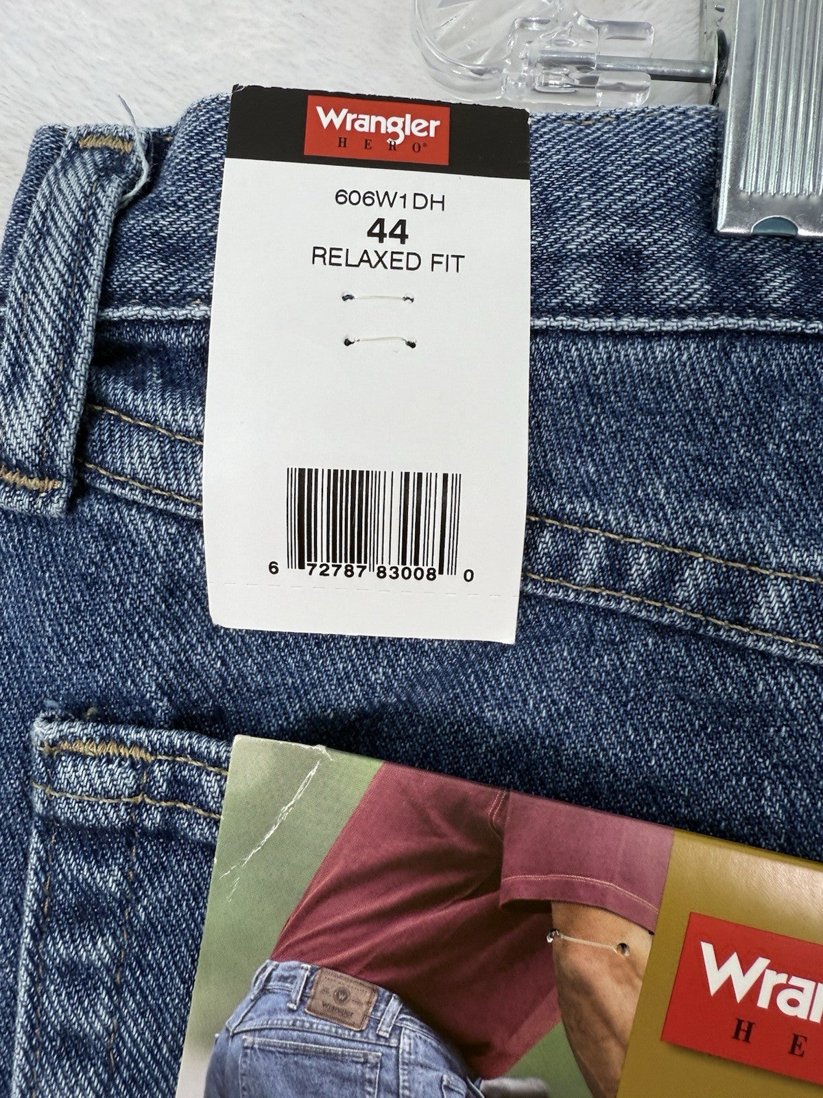 New Wrangler Jean Shorts 44 Relaxed Fit Mens Blue Denim Jeans NWT DAD DENIM