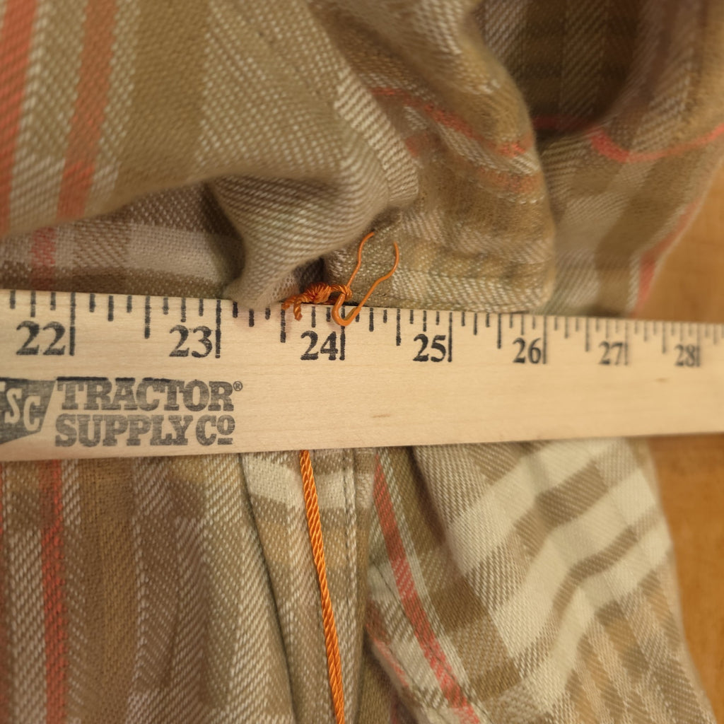 Howler Brothers Flannel Shirt Men XL Button Up Brown Plaid - NEW  DAD DENIM