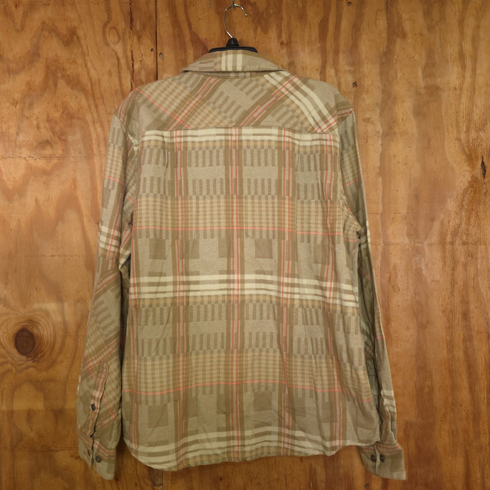 Howler Brothers Flannel Shirt Men’s Large Button Up Brown Plaid - NEW  DAD DENIM