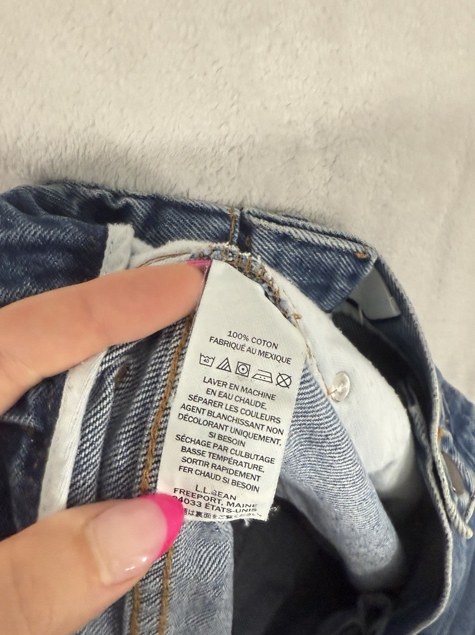 LL Bean Jeans Men’s 42x29 Blue Straight Leg Big Tall Comfort Waist DAD DENIM