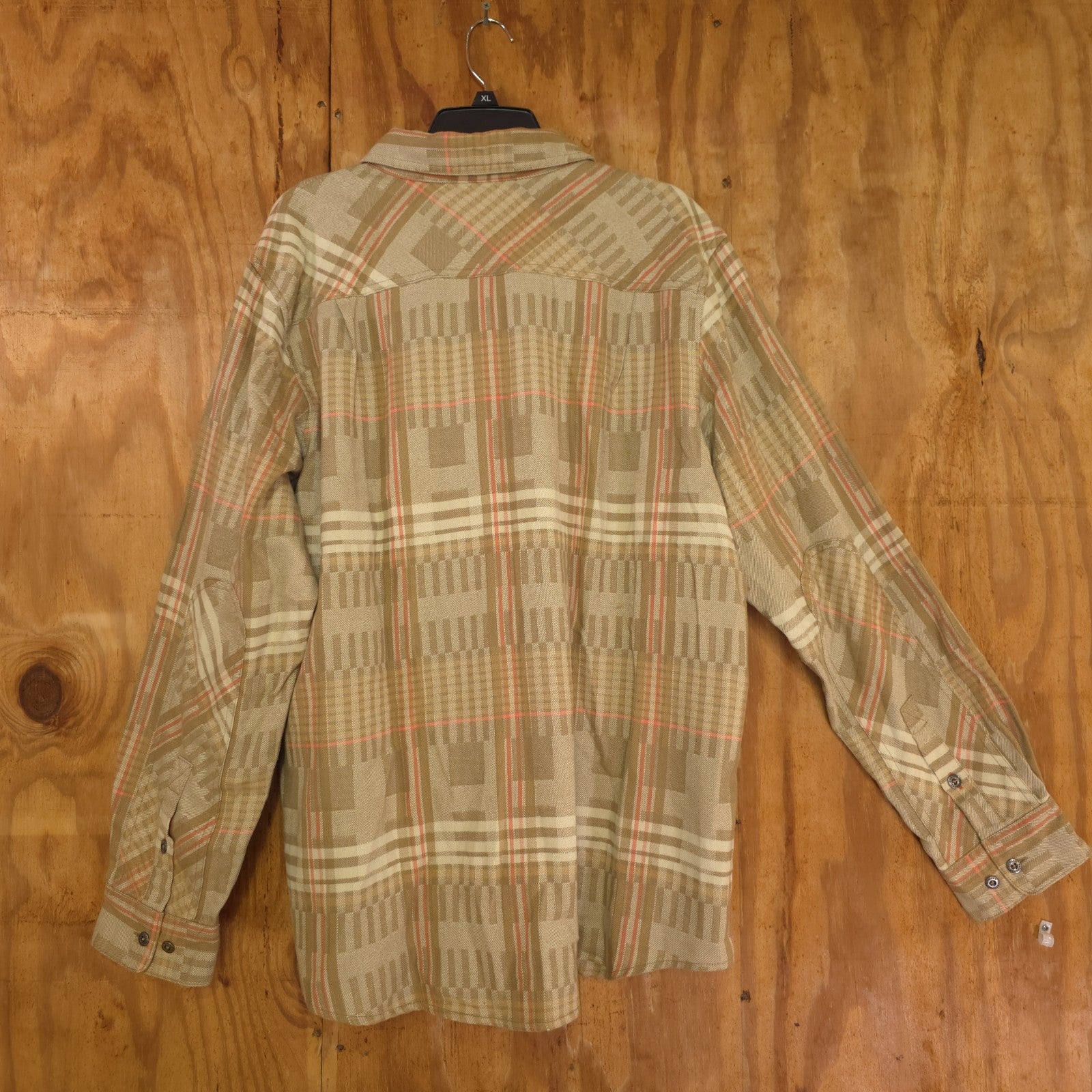 Howler Brothers Flannel Shirt Men XL Button Up Brown Plaid - NEW  DAD DENIM